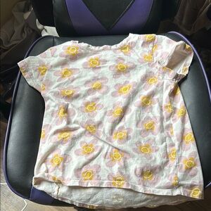 Floral Kids Shirt - Pink and Yellow